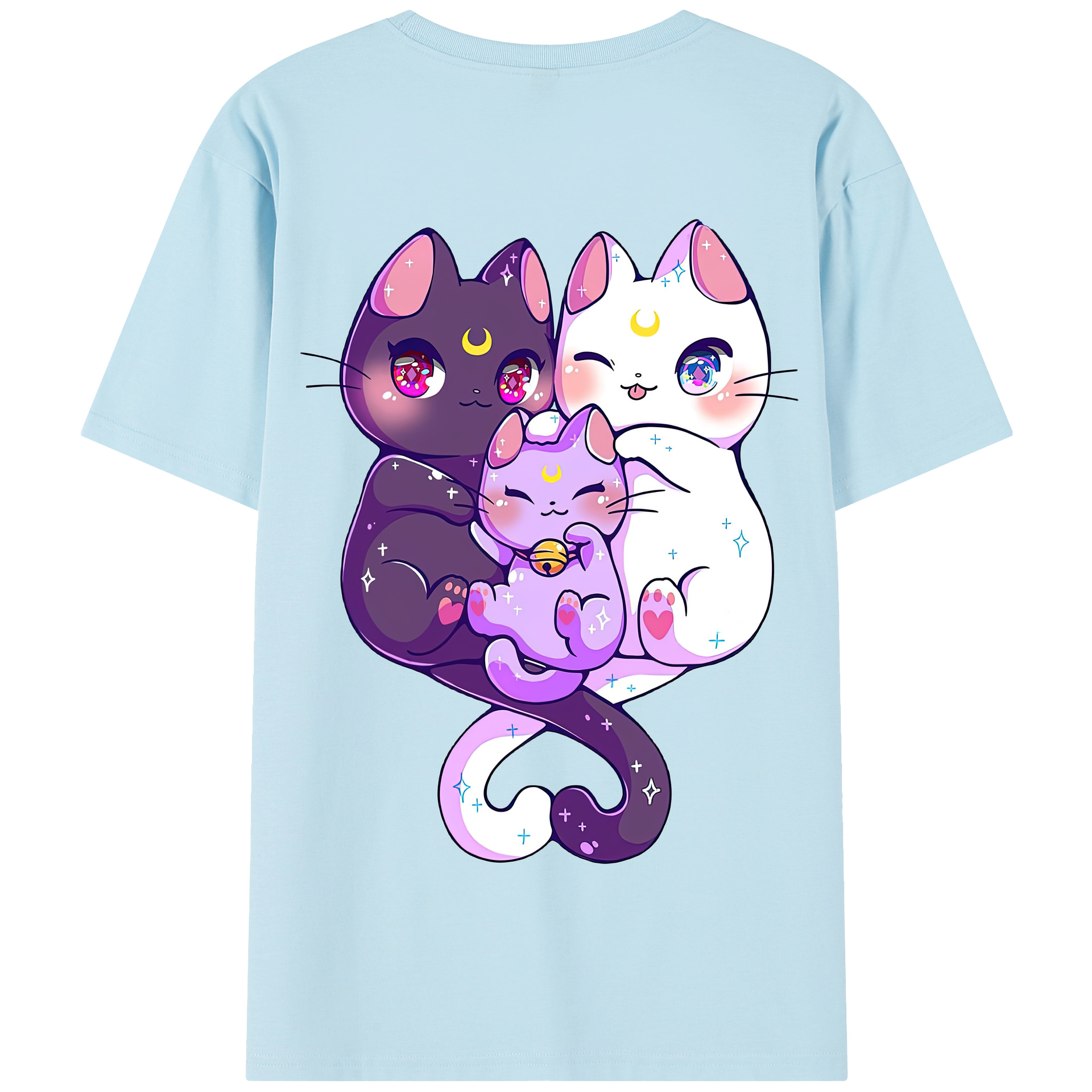 （画像用） 美少女戦士セーラームーン Sailor Moon 綿100％半袖Tシャツ（背面プリント）